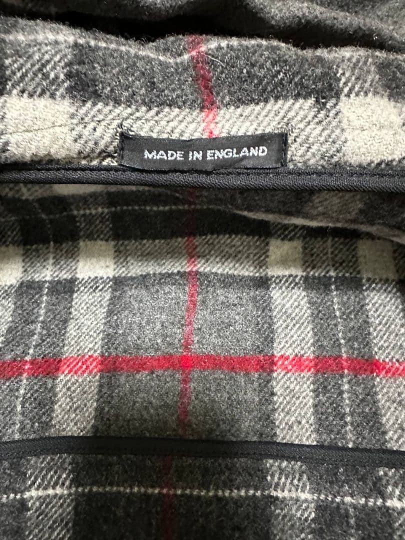 BURBERRY バーバリー ダッフルコート グレー ノバチェック ウール