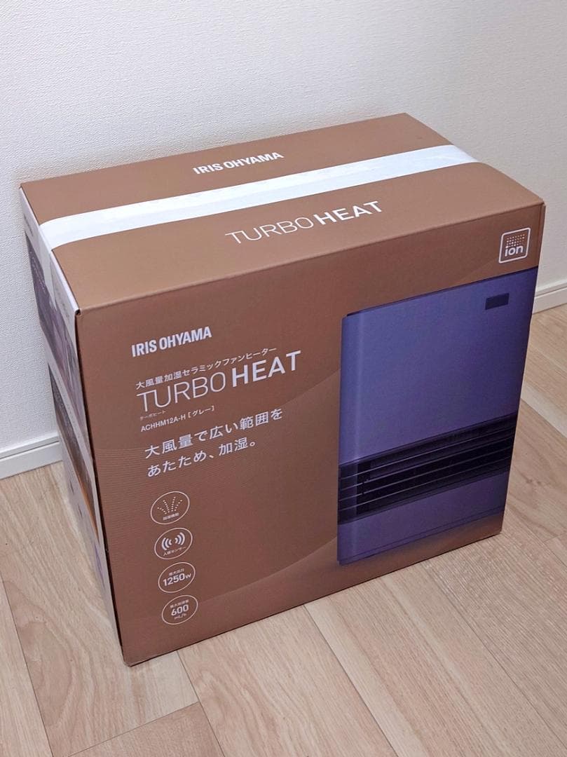 【ほぼ未使用・温風試運転のみ】アイリスオーヤマ 加湿 セラミックファンヒーター