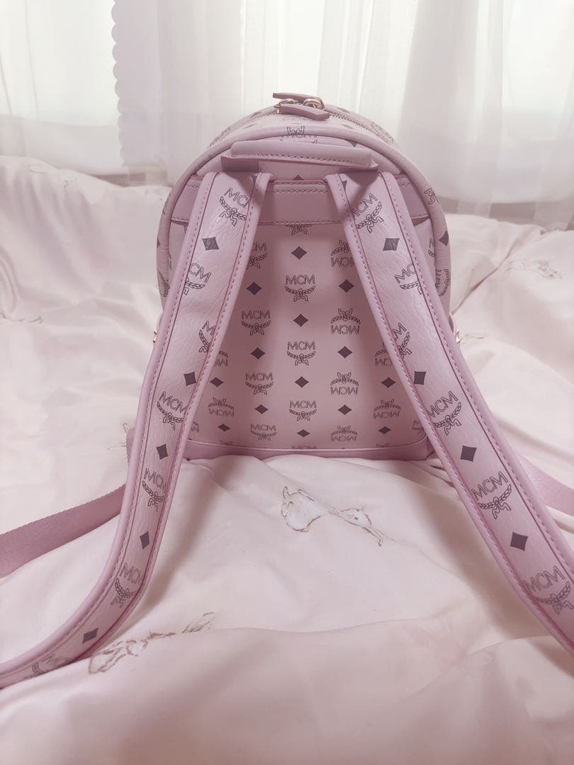 MCM リュック パウダーピンク Small S