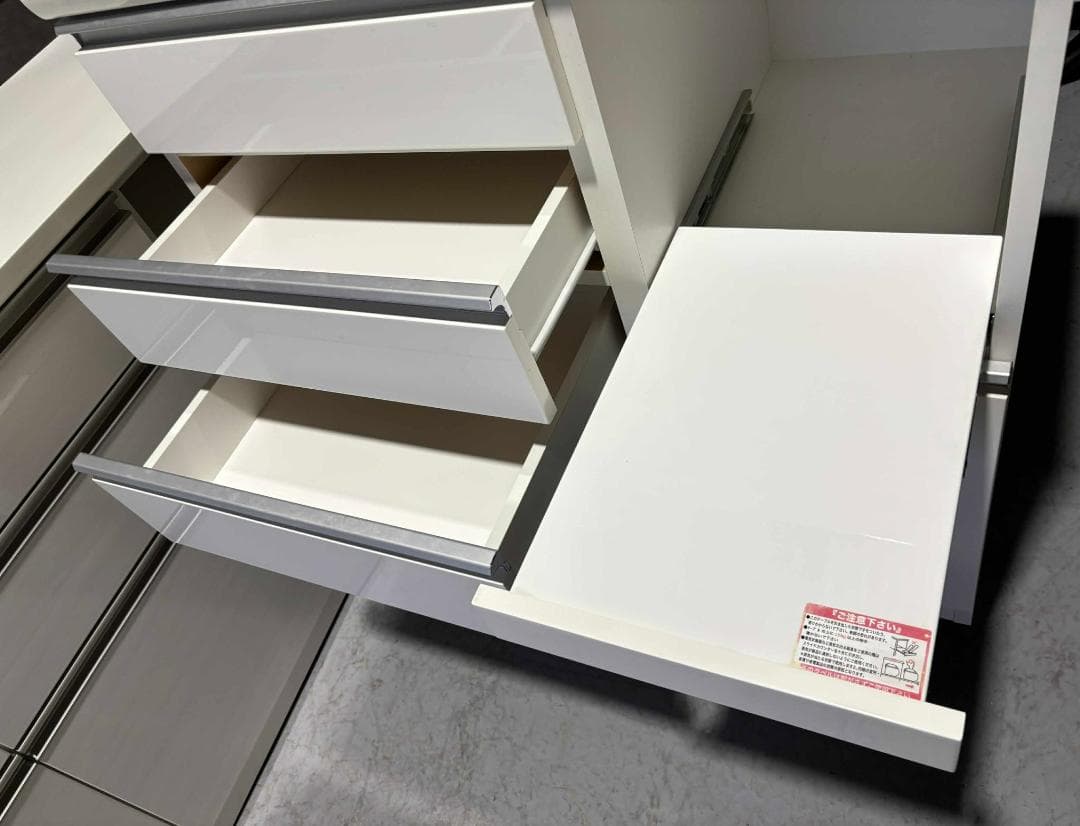 ちゃびたん NITORI キッチンカウンターキッチンキャビネット幅90cm