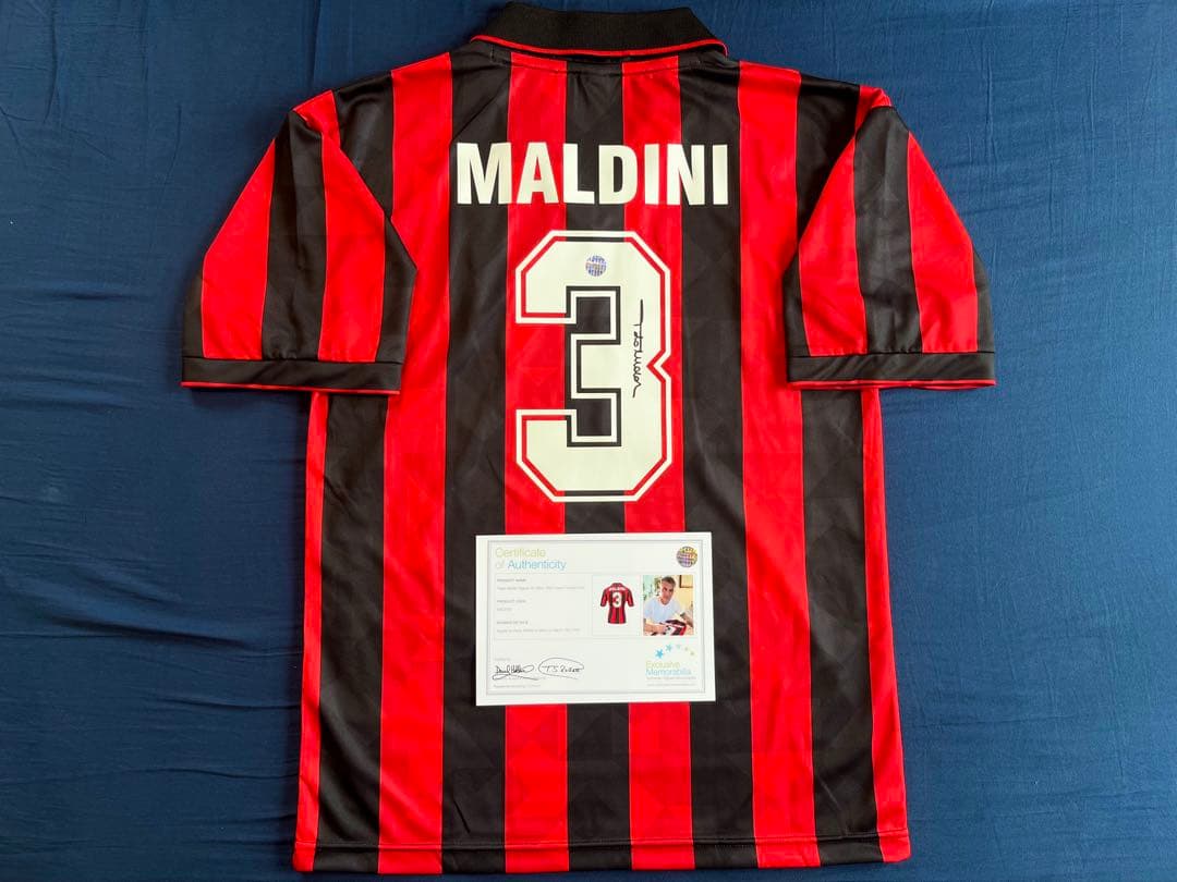 【専用】パオロ・マルディーニ 直筆サイン入りユニフォーム ACミラン