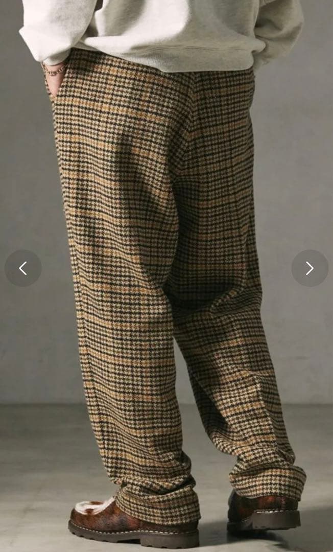 【JOURNAL STANDARD 】カラーネップ ツイード ワイドスラックス