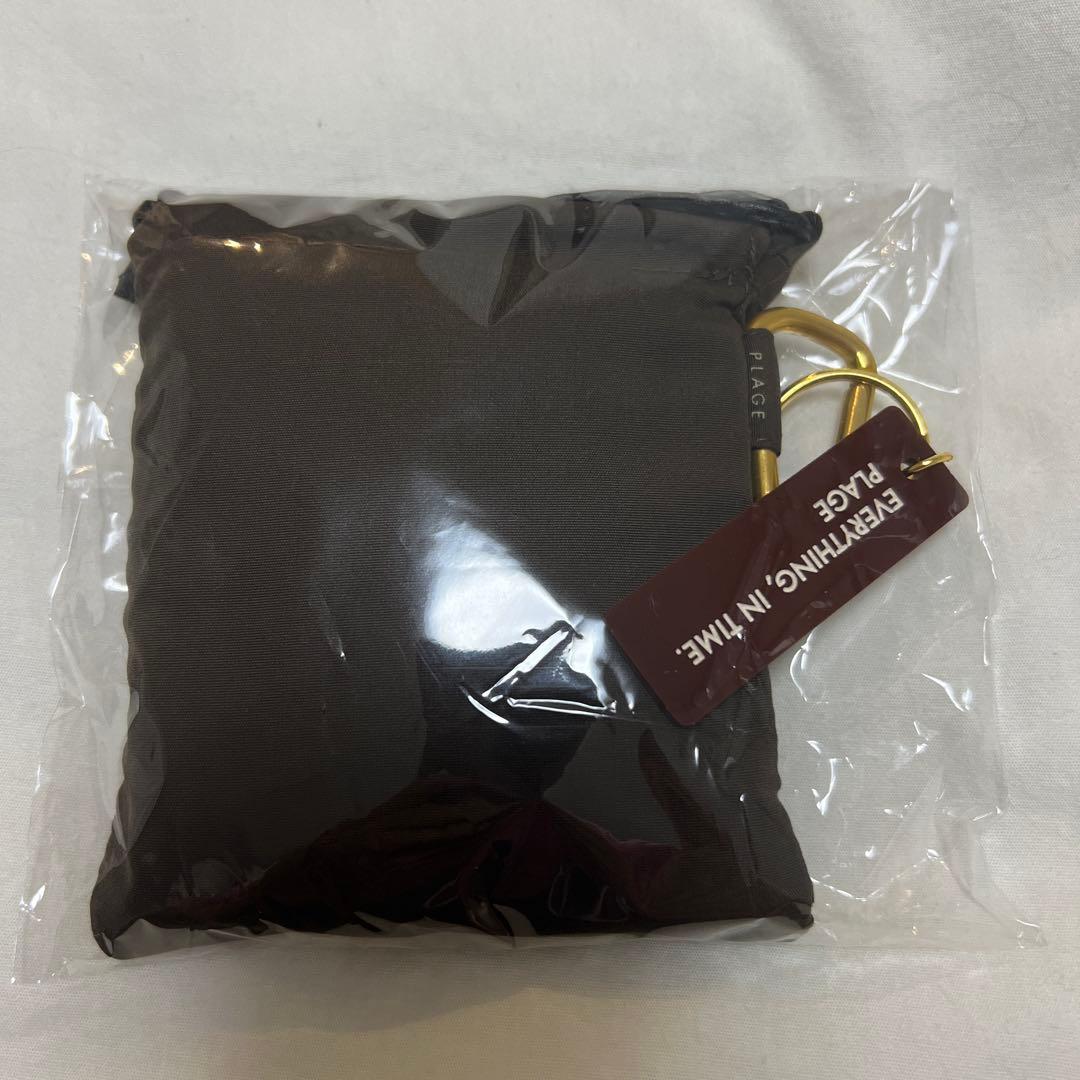 Plage プラージュ　ノベルティ　エコバッグ　チャーム ブラウン