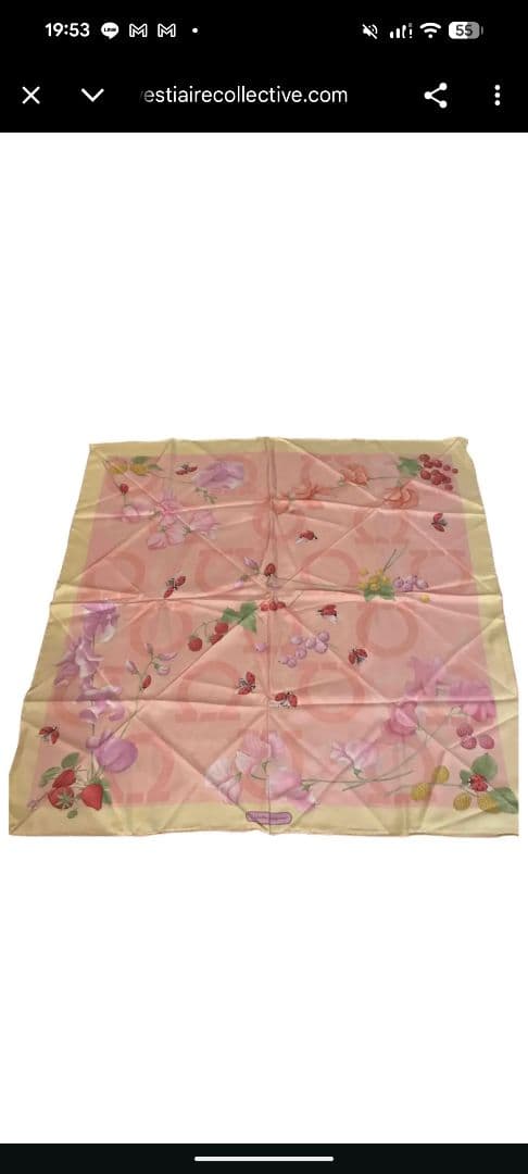 Salvatore Ferragamo シルクスカーフ　花柄　新品未使用