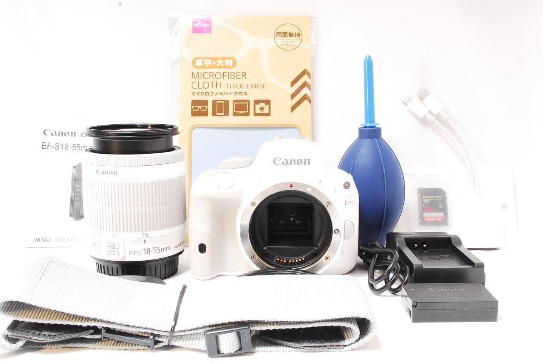 ショット数少✨希少 ホワイト✨Canon EOS Kiss X7✨スマホ転送OK