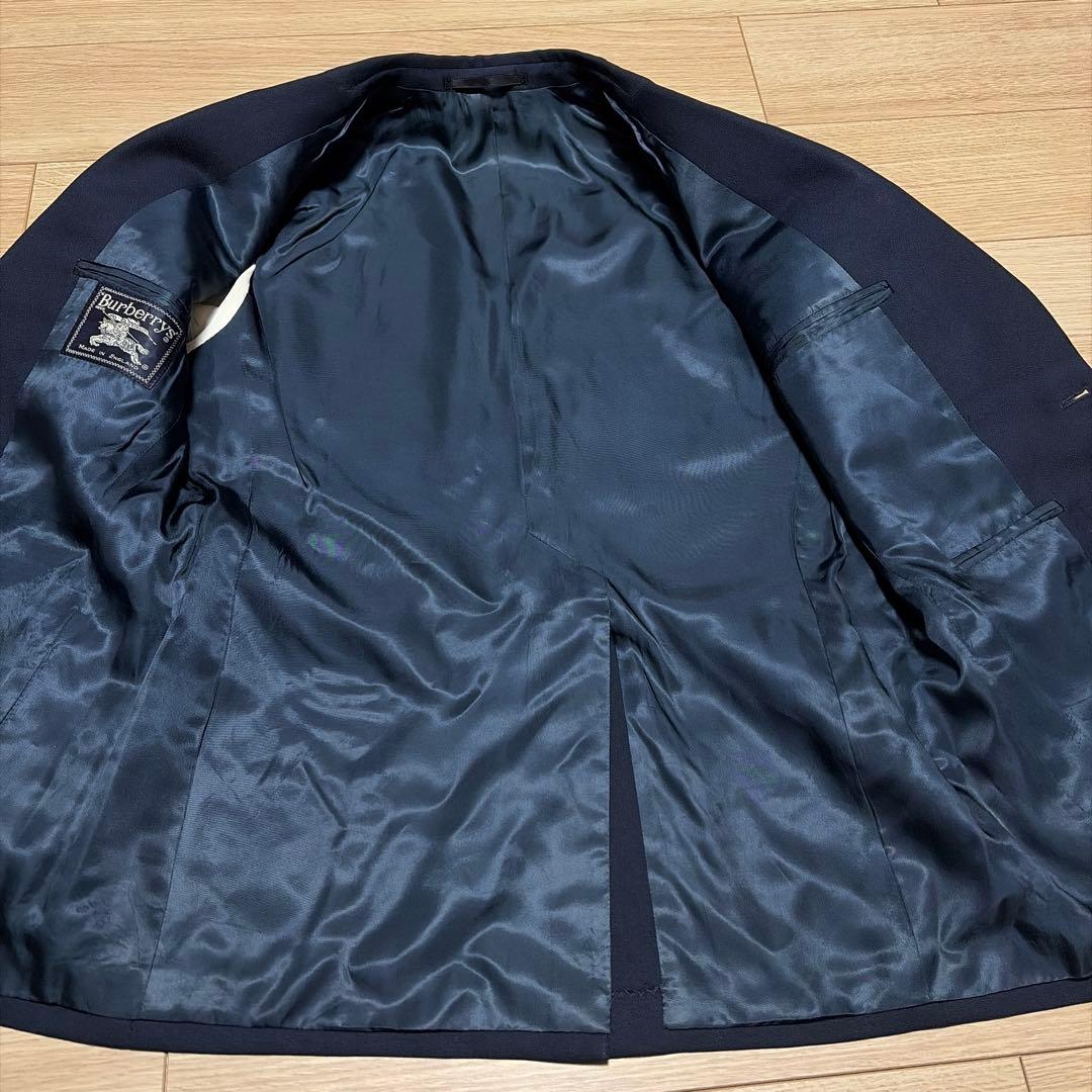 大人気　BURBERRY バーバリー 紺ブレ　金ボタン　ブレザー　英国製