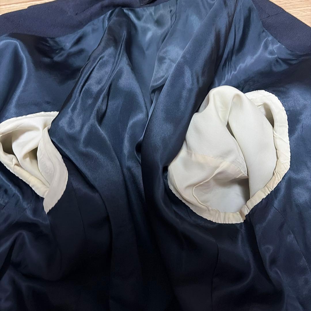 大人気　BURBERRY バーバリー 紺ブレ　金ボタン　ブレザー　英国製