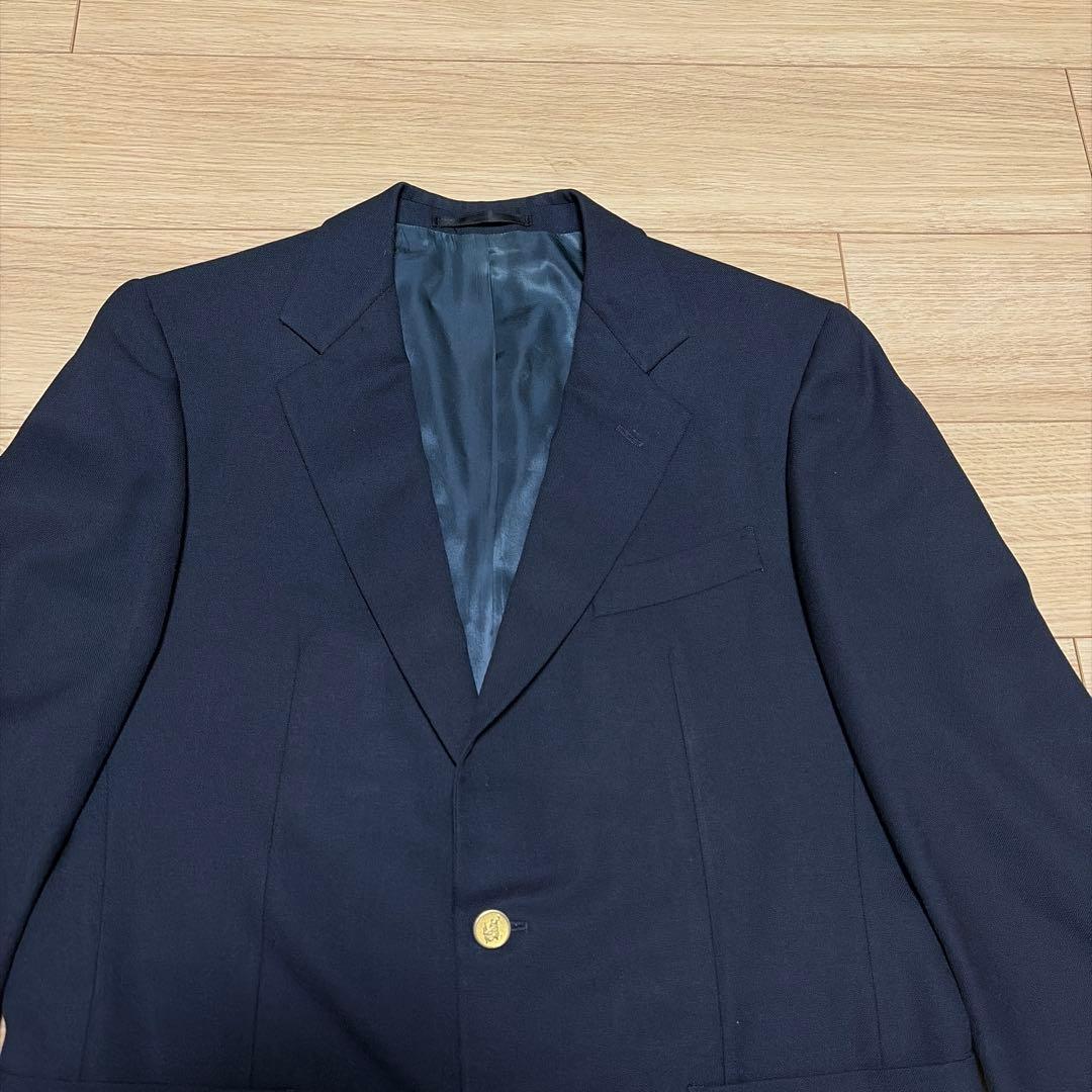 大人気　BURBERRY バーバリー 紺ブレ　金ボタン　ブレザー　英国製