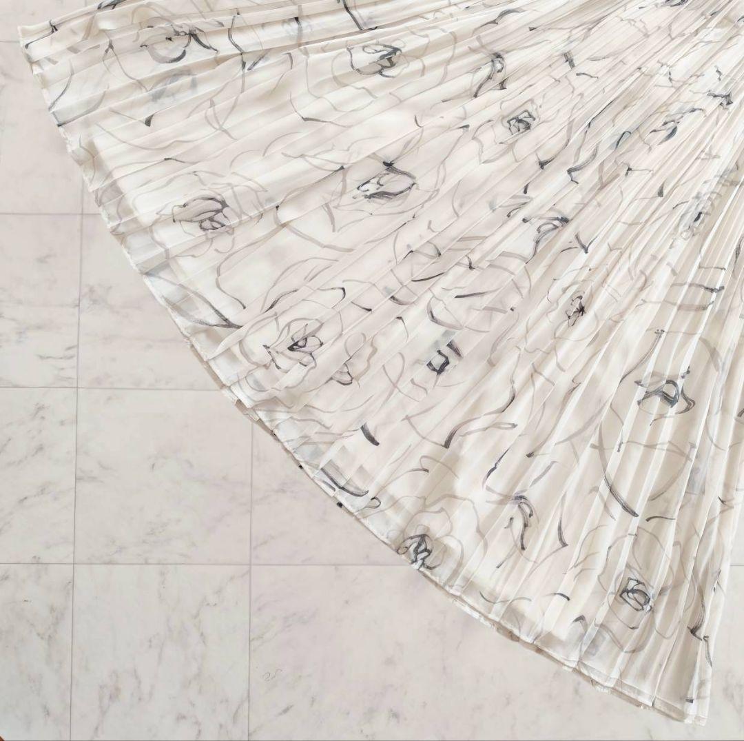 CELFORD×HANAEMORI 蝶ネクタイ付きプリーツワンピース