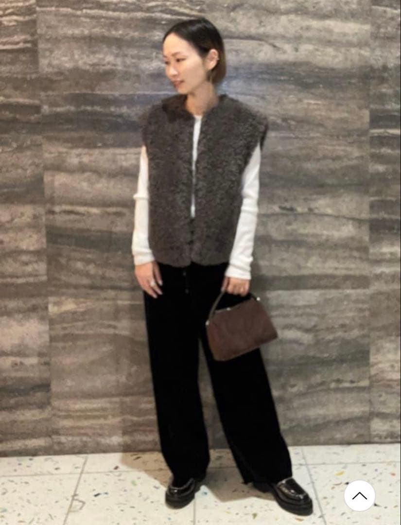 UNITED ARROWS ファーライク ボア ベスト