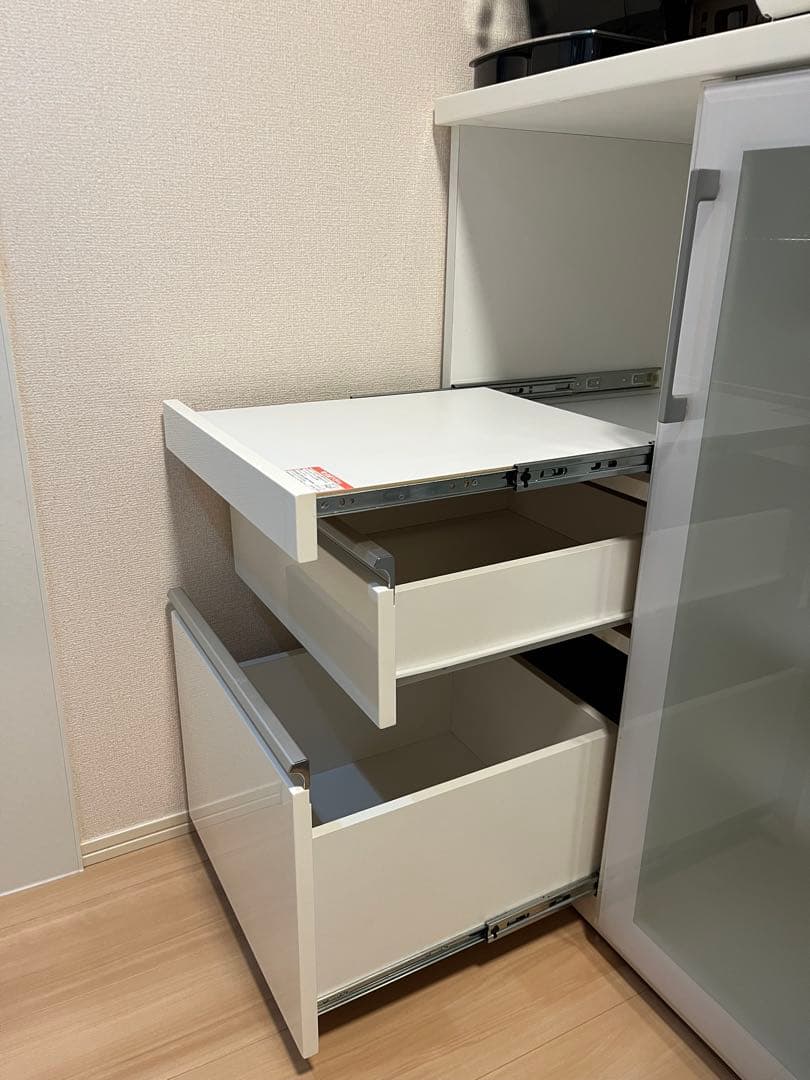 ［NITORIニトリ］食器棚キッチンボードレンジ台ホワイト