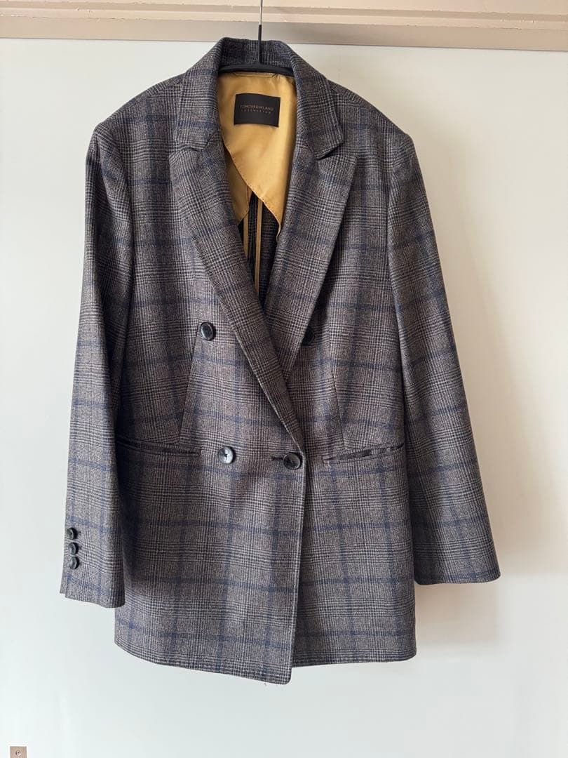 Tomorrowland チェック柄 ダブルブレストジャケット