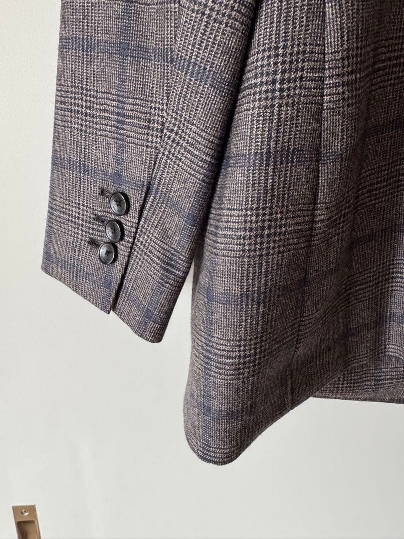 Tomorrowland チェック柄 ダブルブレストジャケット