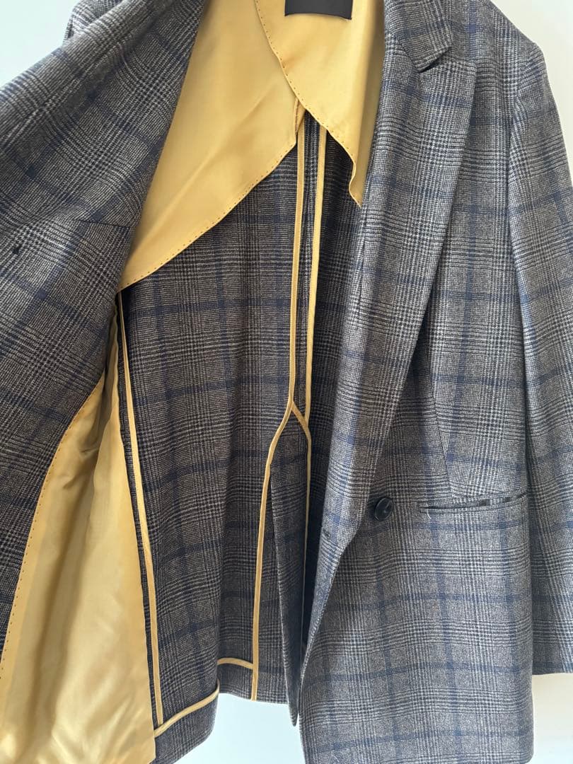 Tomorrowland チェック柄 ダブルブレストジャケット