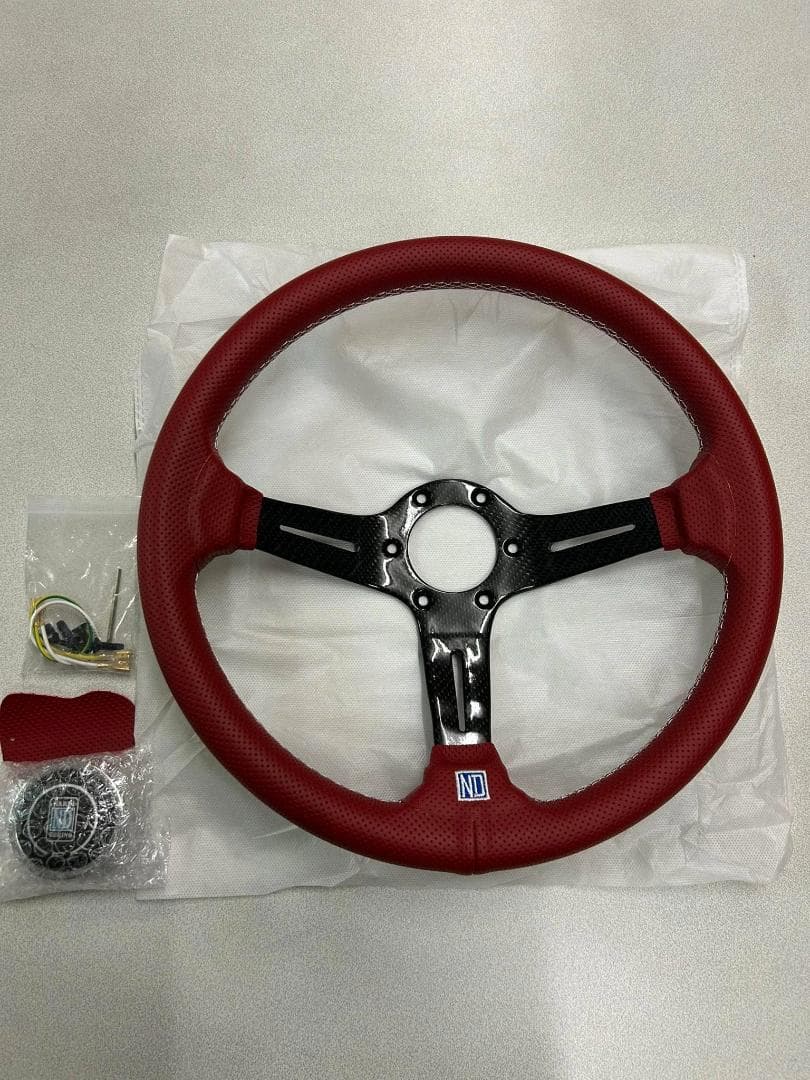 ステアリング レッド 35cm未使用 USDM JDM シビック ZN8 ZN6