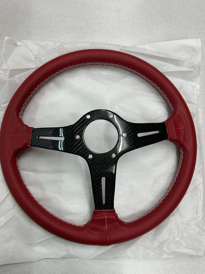 ステアリング レッド 35cm未使用 USDM JDM シビック ZN8 ZN6