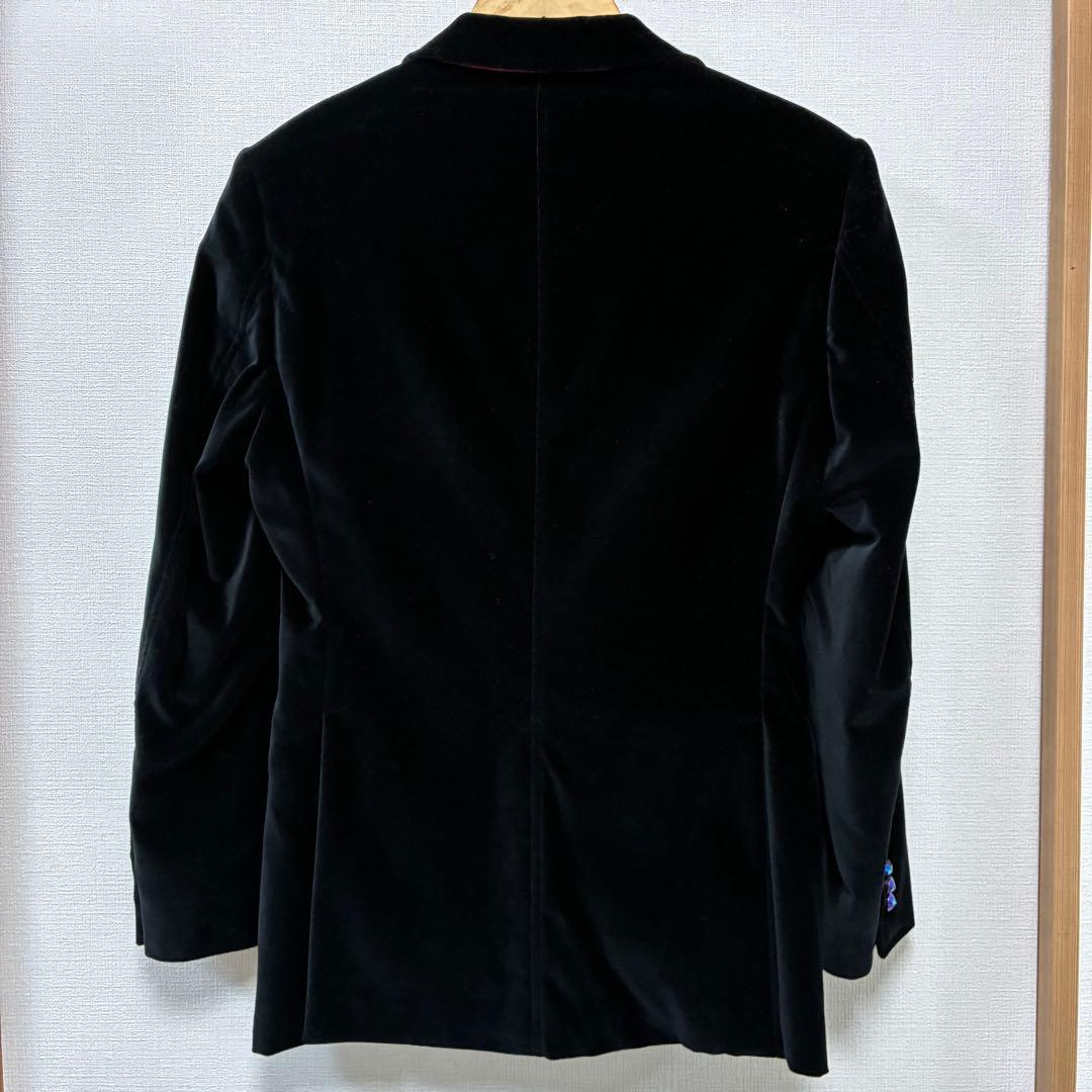 【極美品】ETRO エトロ ベルベットジャケット 裏地ペイズリー 希少ボタン