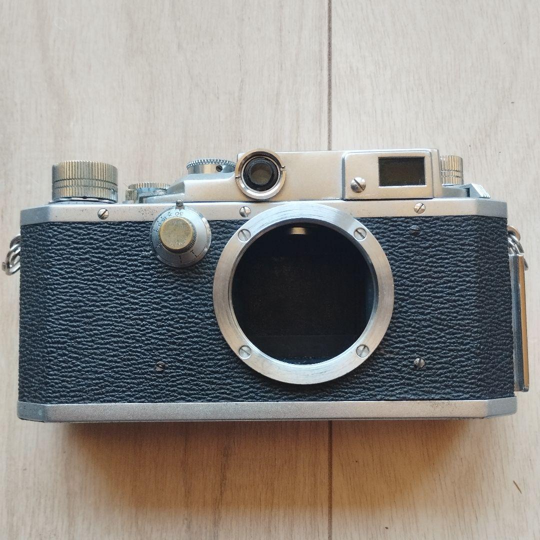 【ジャンク品】キヤノン　CANON　4Sb改　ボディ　純正本革速写ケース付き