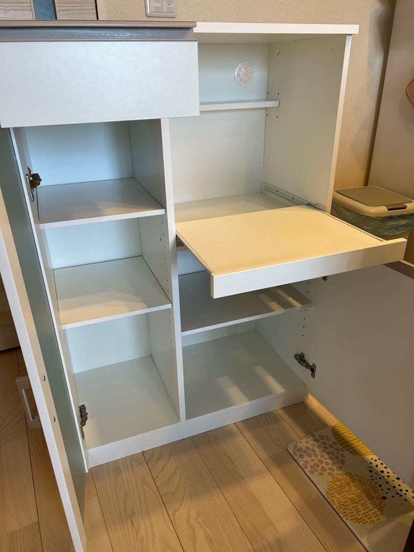 【梱包たのメル便】ニトリ　レンジ台　フォルムN RE1175 WH