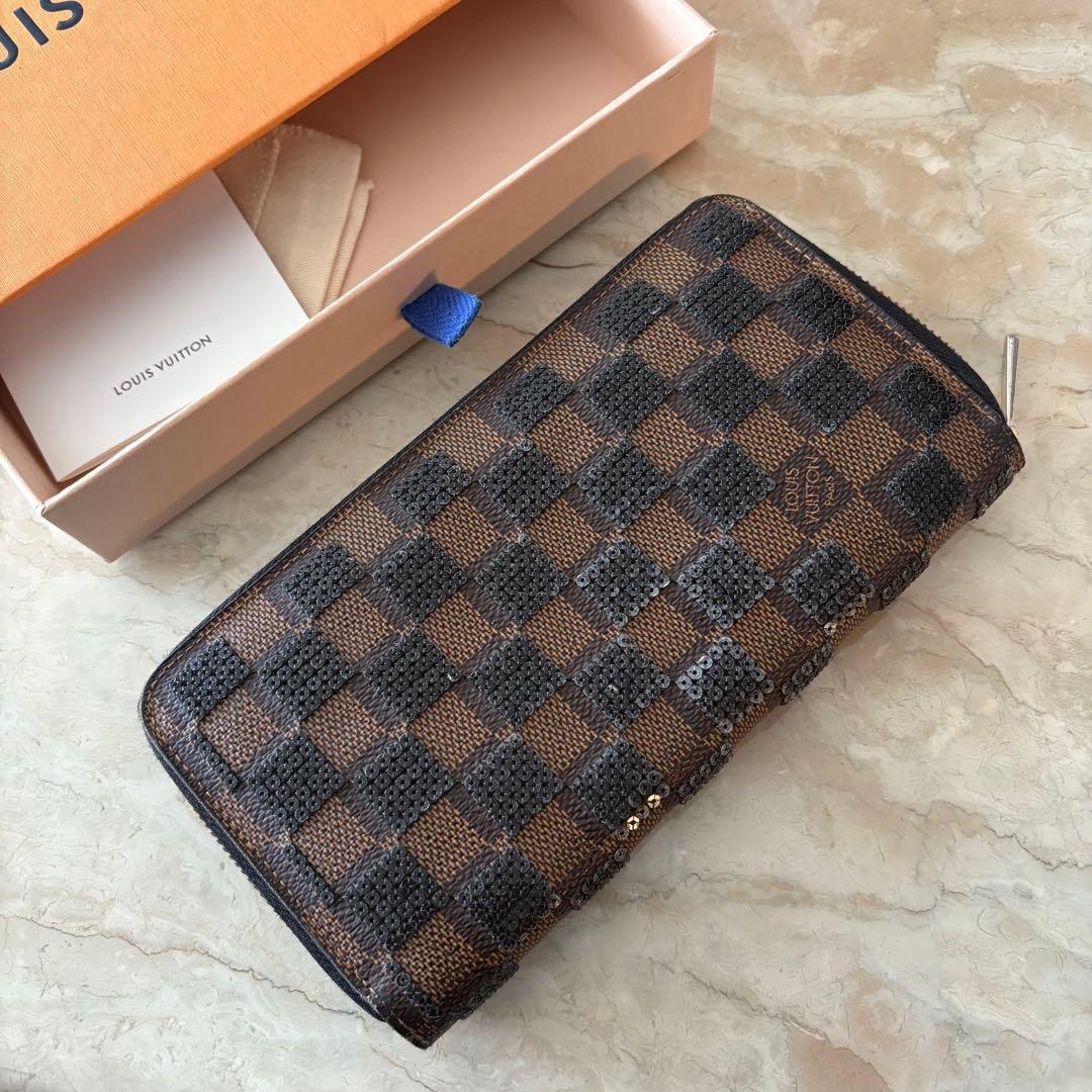 激レア✨ルイヴィトン ダミエパイエット ジッピーウォレット スパンコール