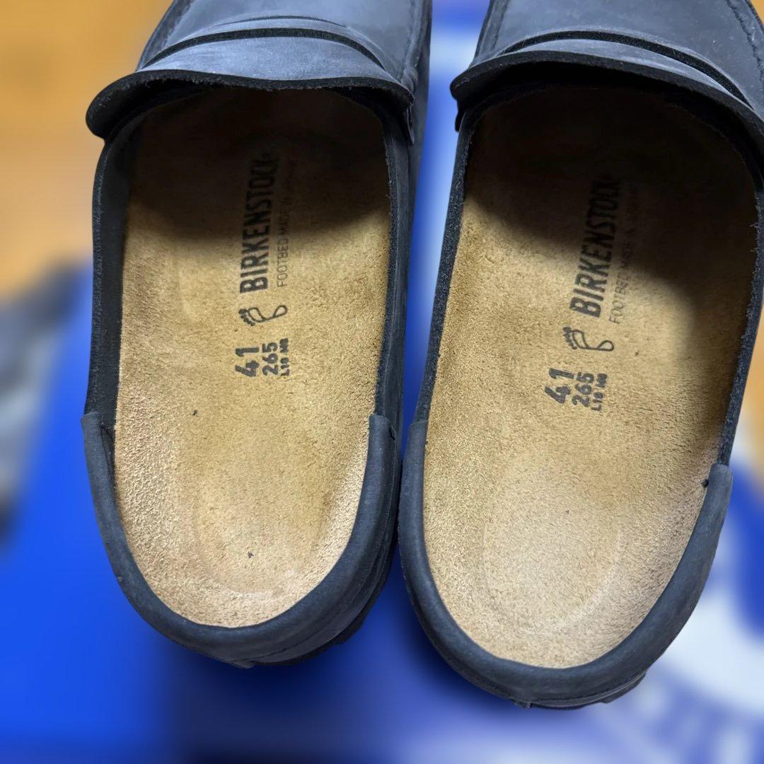 ジョン万次郎　BIRKENSTOCK ブラック クロッグサンダル 41