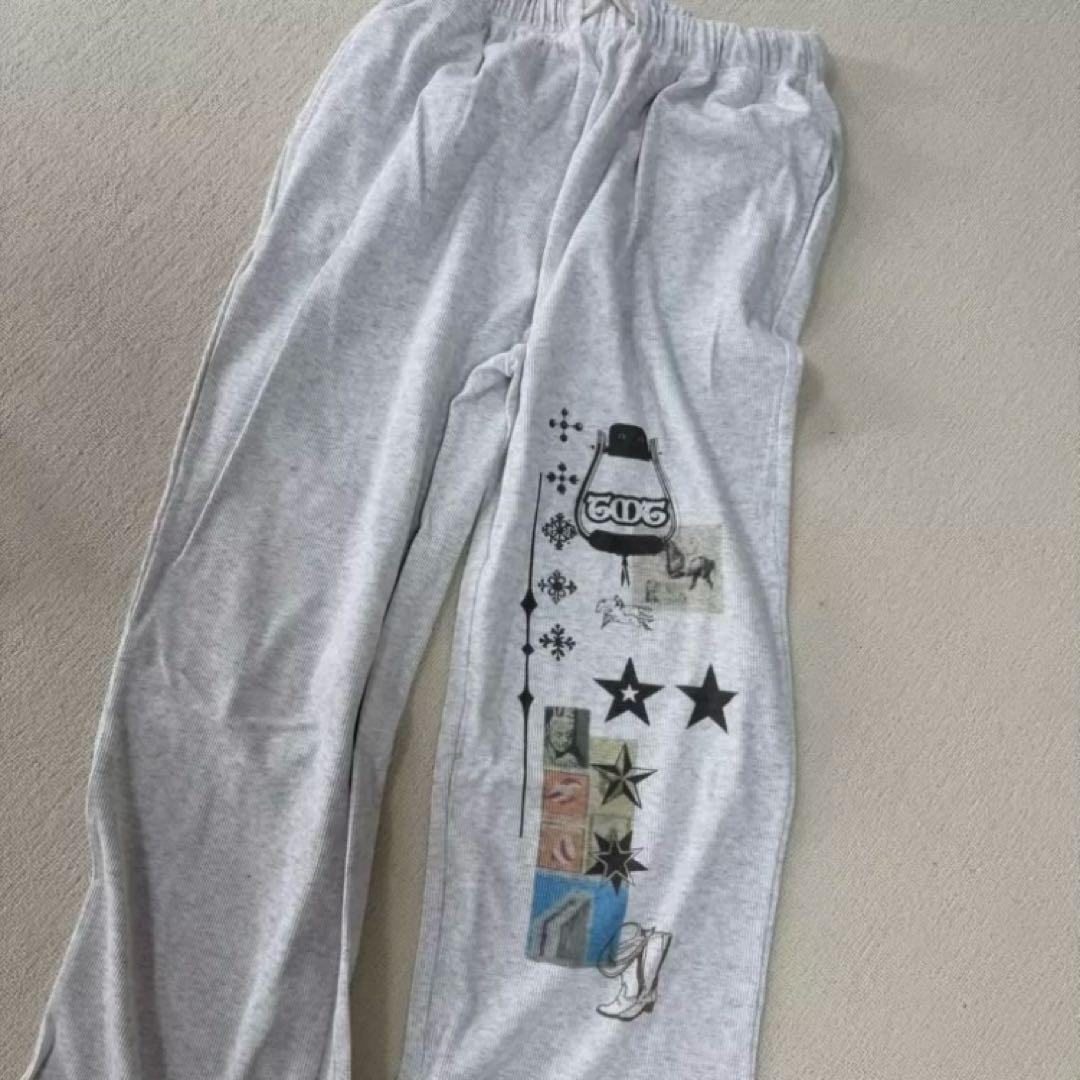 パンツ TOOMUCHTAX PRINTED WAFFLE PANTS