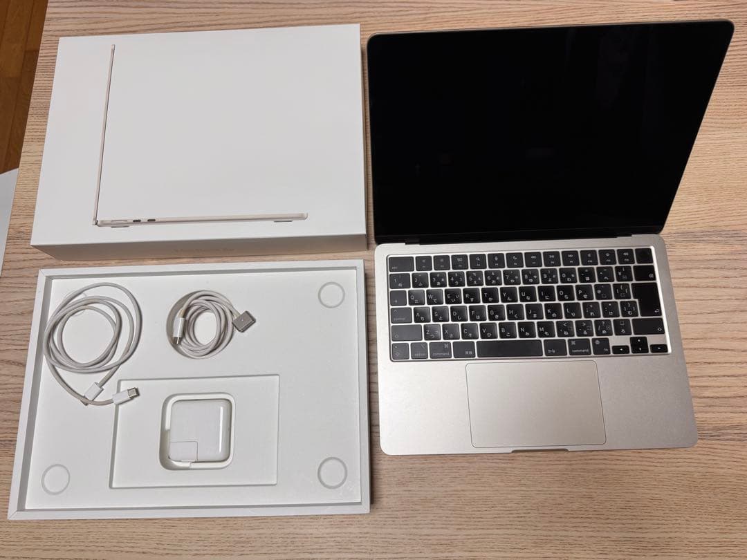 【美品】M2 MacBook Air 純正充電器＋箱付き