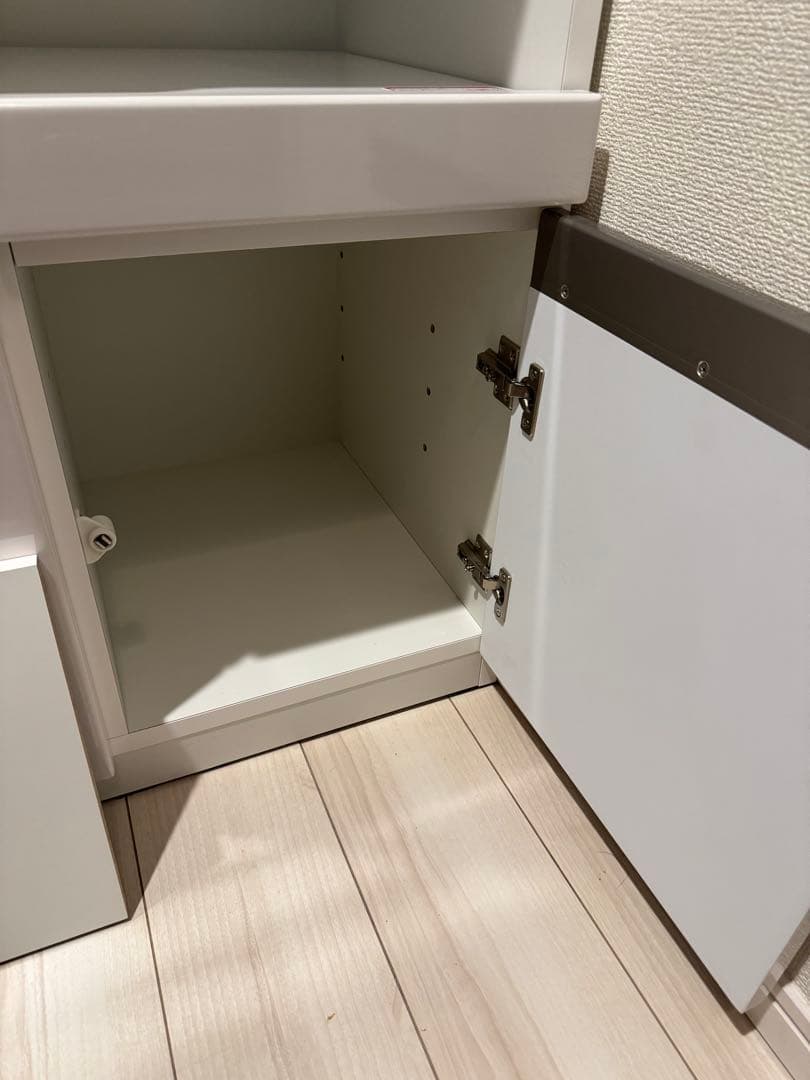 ニトリ キッチンボード キッチンカウンター アルミナ 幅100cm ホワイト