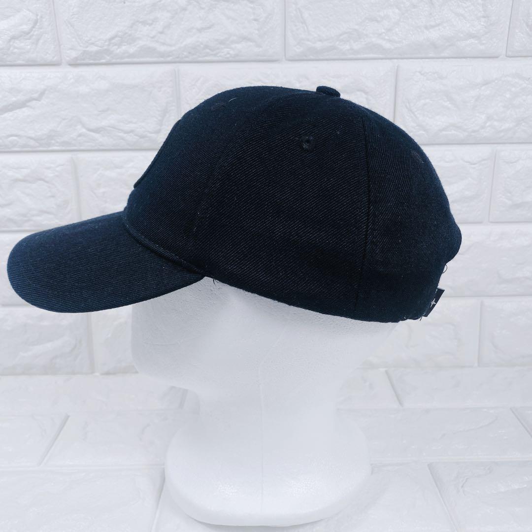 STONE  刺繍ロゴ ベースボールキャップ　ブラック L