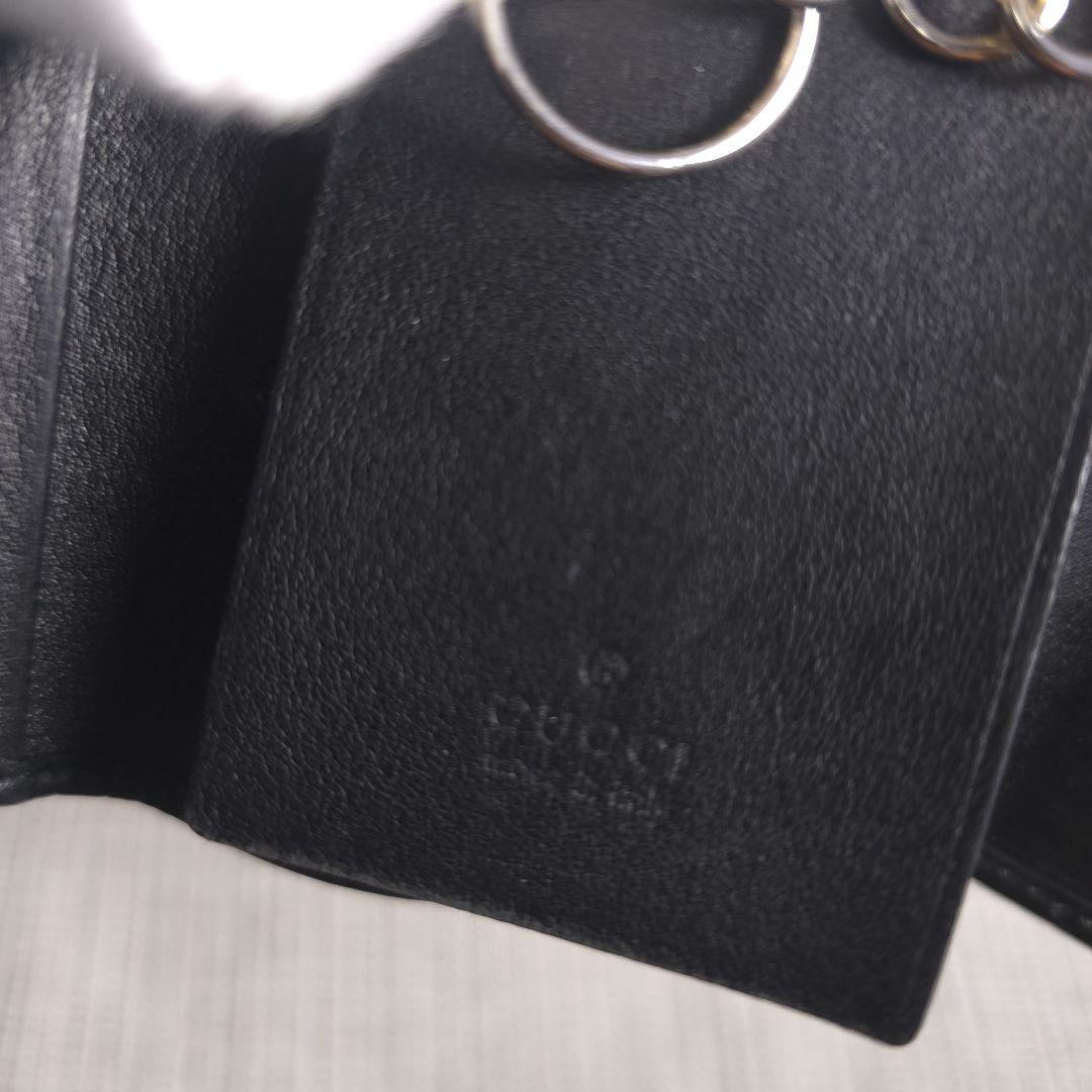 極美品　GUCCI　グッチ　6連　キーケース　グッチシマ　シマライン　レザー