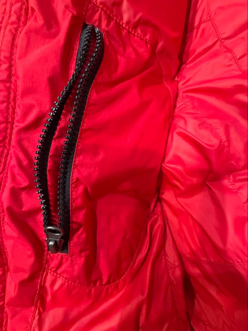 ポロ・ラルフ・ローレン フード付きダウンベスト レッド