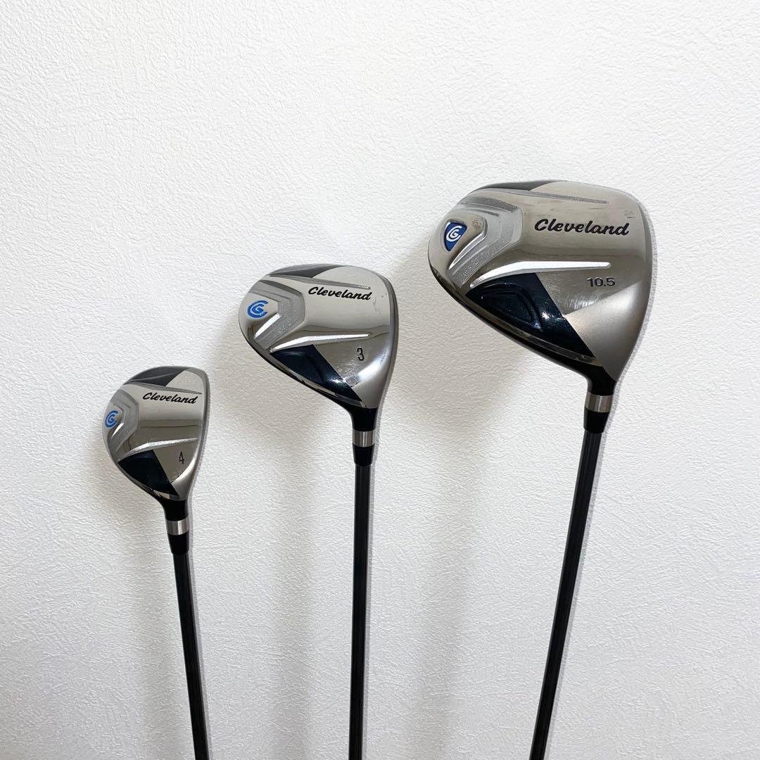 良品☆クリーブランド メンズゴルフクラブ セット☆初心者 キャディバッグ付 R右