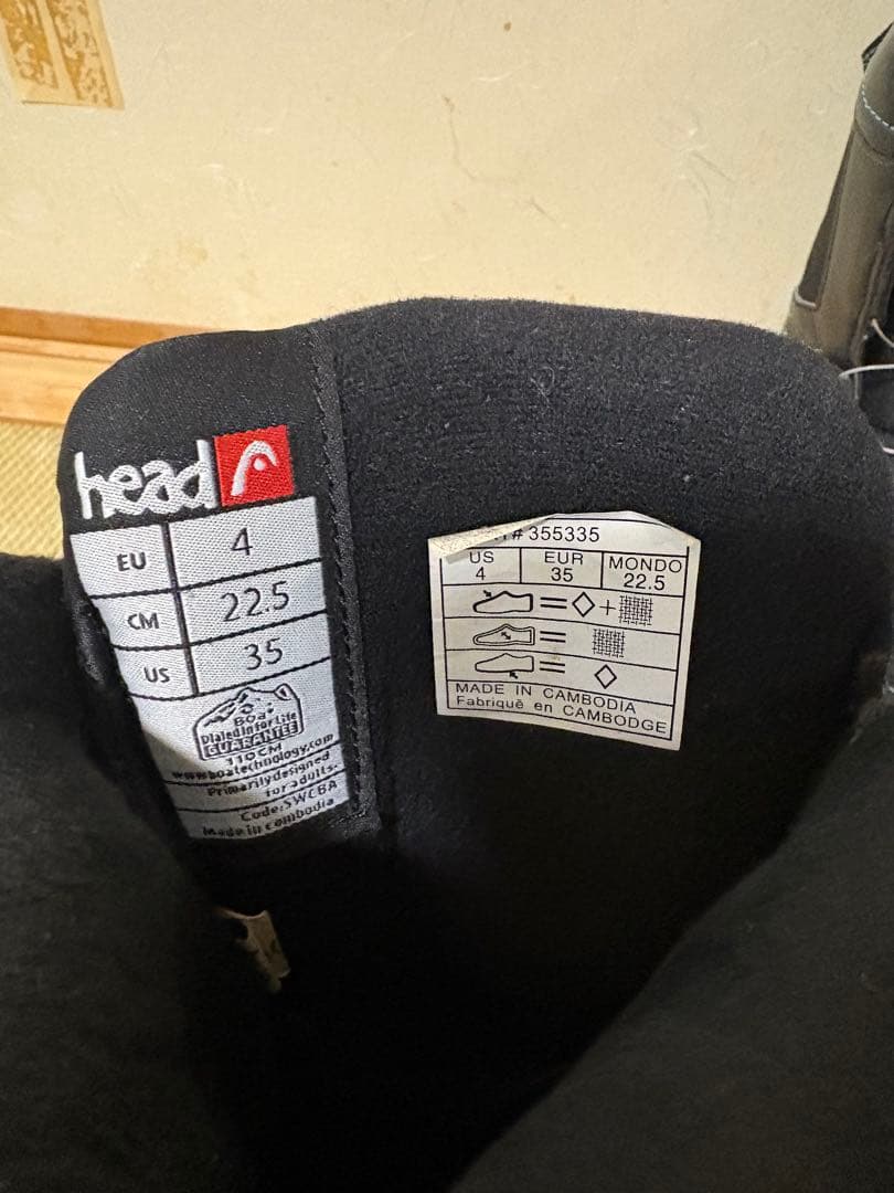 HEAD JR BOA スノーボードブーツ 22.5cm子供用
