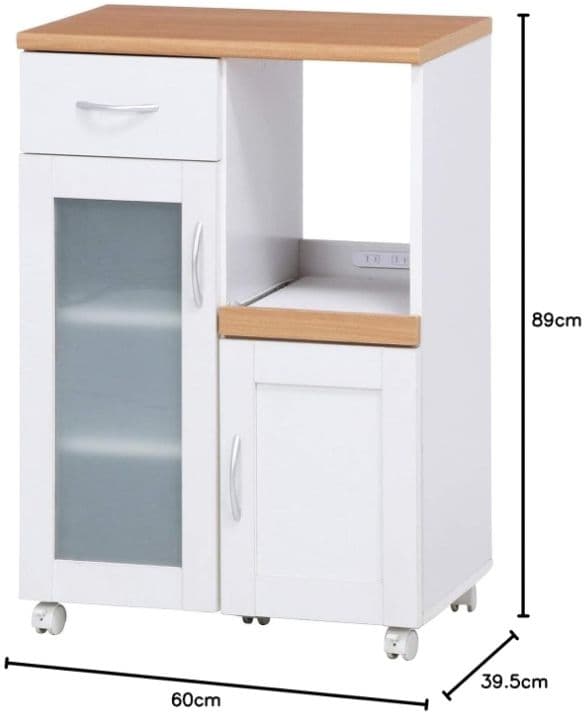 不二貿易 キッチン収納 食器棚 ホワイト スライド棚 99521 つ227