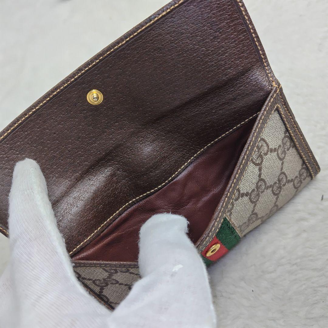 ✨極美品✨GUCCI ヴィンテージ GG柄 シェリーライン 長財布