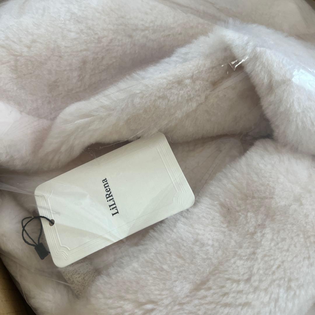 新品未使用 LiLiRena テディコート フードコート ホワイト