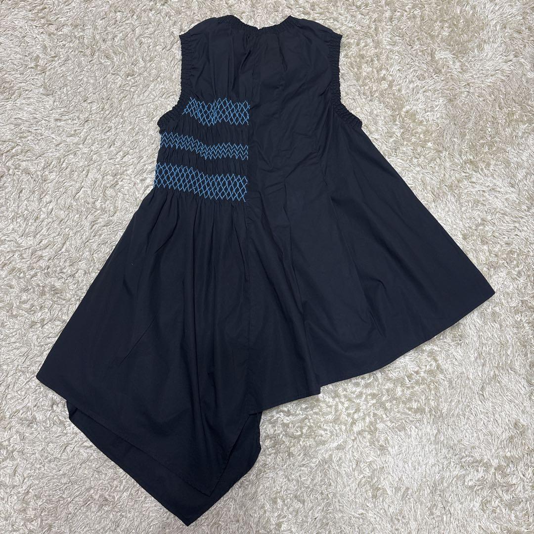 近年モデル エンフォルド スモッキングトップス　チュニック　アシメトリー　38