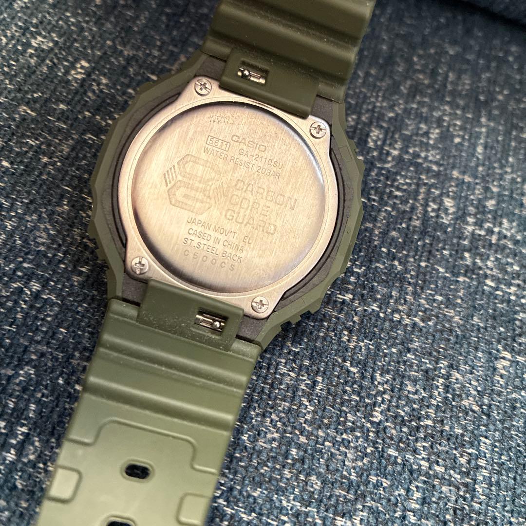 G-SHOCK GA-2110SU ブラック/グリーン