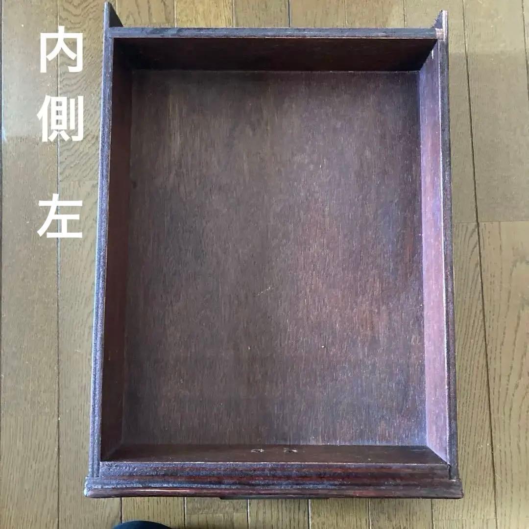 【只今お値引き中・希少品】天然木ラタン籐ワゴン】引き出し2個付き