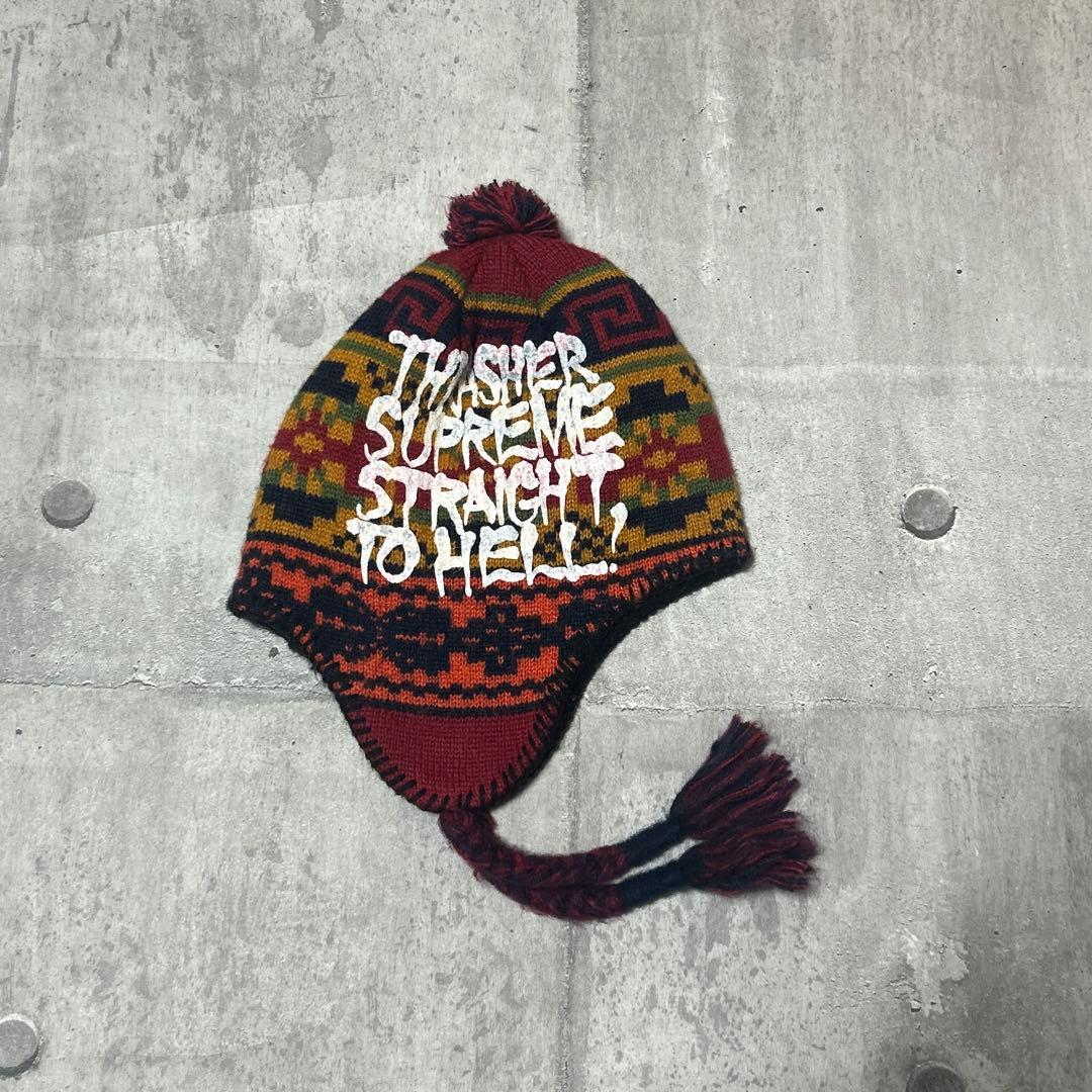 帽子 24FW Supreme x Thrasher Earflap Beanie