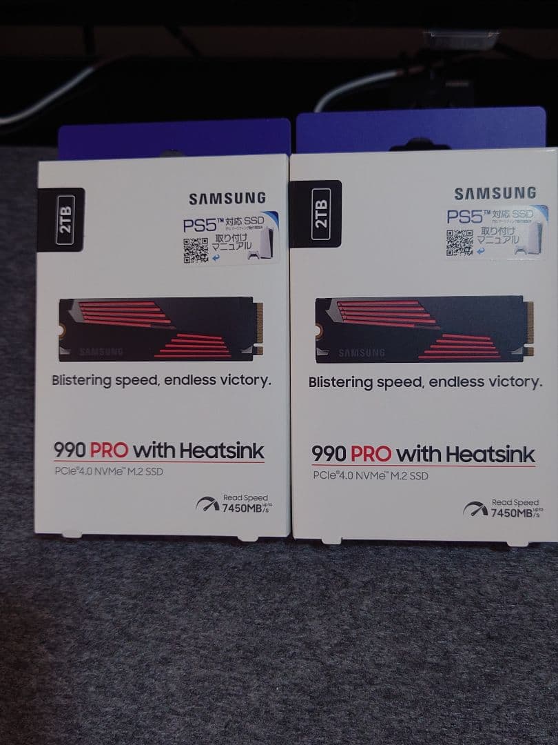 激安！Samsung 990 PRO 2TB with Heatsink ×2個
