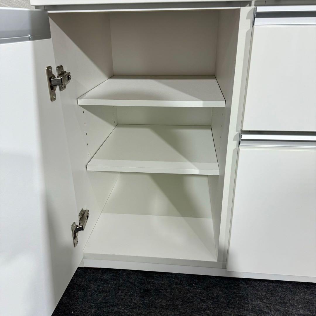 ニトリ キッチンカウンター 幅120cm 食器棚 レンジ台 収納 d3355