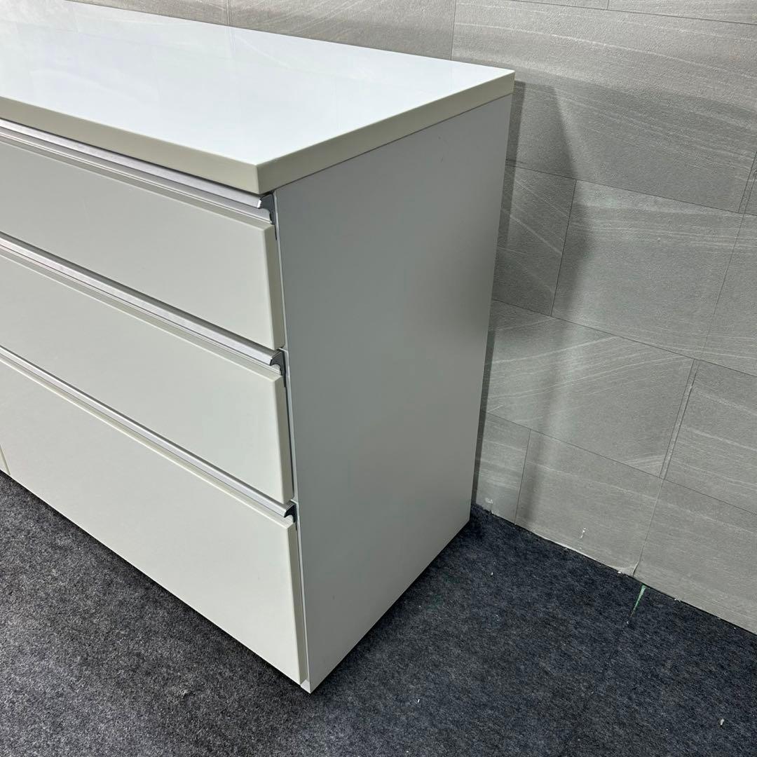 ニトリ キッチンカウンター 幅120cm 食器棚 レンジ台 収納 d3355