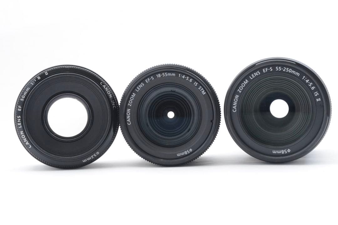 canon kiss x10i/標準&望遠&単焦点トリプルレンズセット