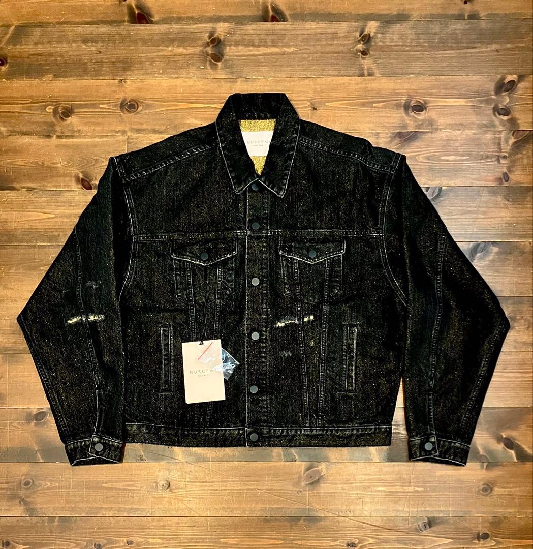 BUSCEMI ブシェミ 高級 金糸使用　デニムジャケット 44　イタリア製