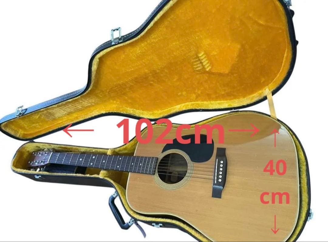 ② Aria Dreadnoughtアコースティックギター ハードケース付き