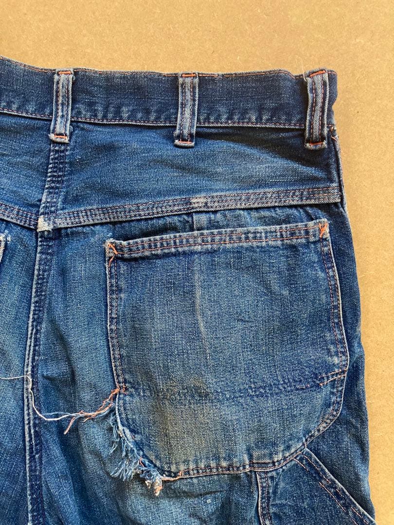 ビンテージ　ビックマック　ペインターパンツ　縦落ち　デニム　レア　古着　USED