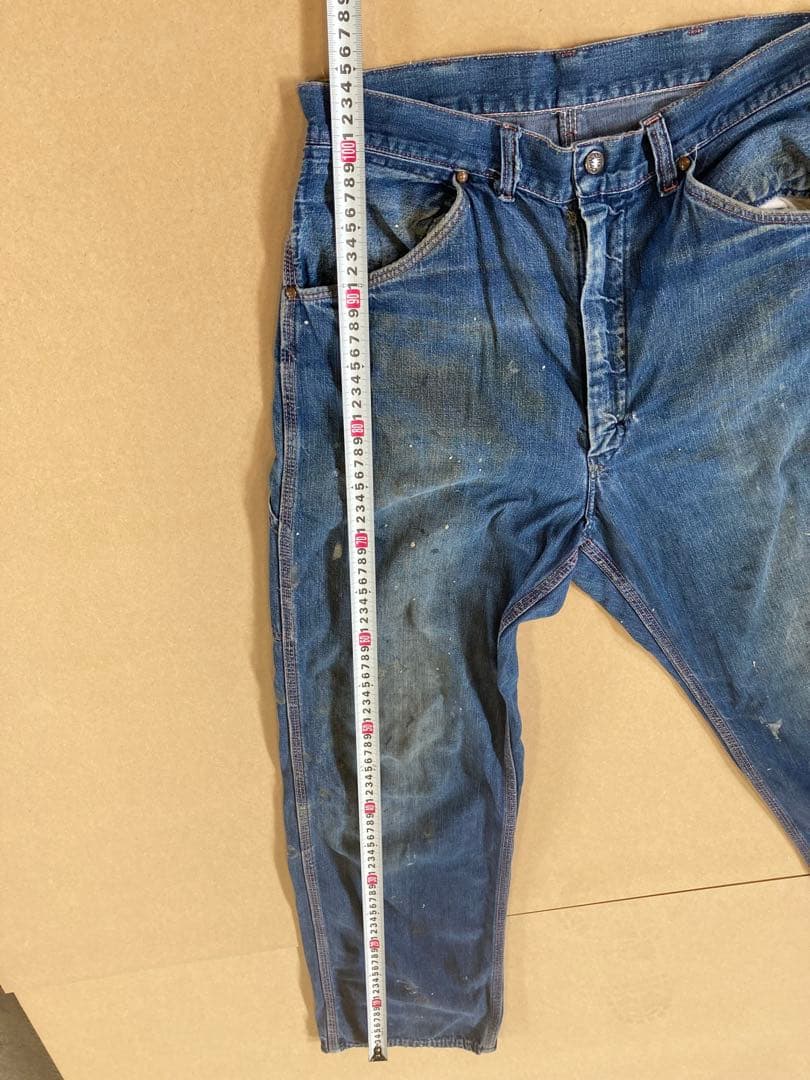 ビンテージ　ビックマック　ペインターパンツ　縦落ち　デニム　レア　古着　USED