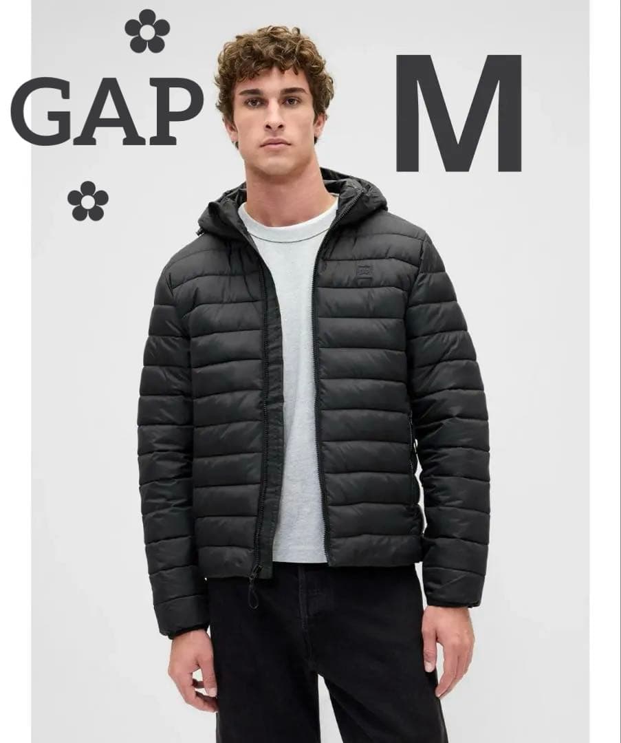 【希少レア】ꕥ新品未ꕥリサイクル フード付き パファージャケット黒