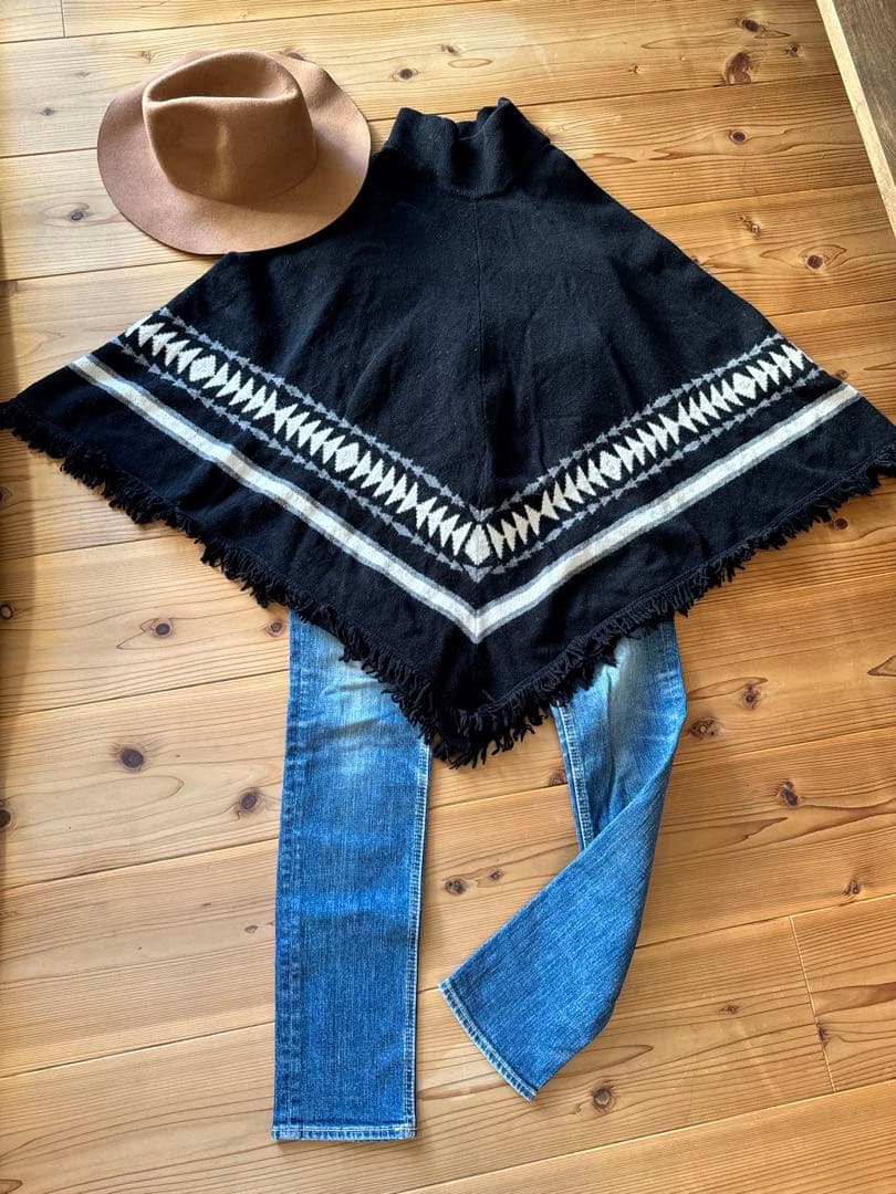 美品　PENDLETON ケープ ポンチョ ウール100%